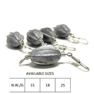 Plomos de plomo con forma de Carambola de 15g 18g 25g con doble peso de plomo de pesca giratorio - Product Image 6