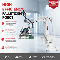 Robot d'empilage automatique industriel, robot de palettisation haute efficacité pour l'industrie alimentaire et chimique