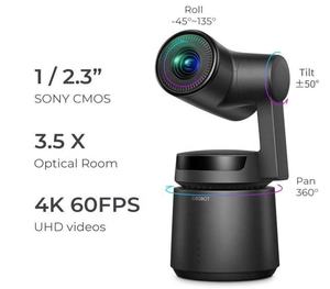 15X Zoom Automatique Mini Directeur Caméra IA 360 degrés 4K AI Suivi Vidéo <span class=keywords><strong>OBSBOT</strong></span> Queue Caméra - Product Image 3