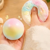 Nouvelles Boules Squishy Croustillantes Personnalisables Tangyuan Mini-Boules Jouet Squishy à la Vaseline Boule Anti-Stress à l'Huile de Coco