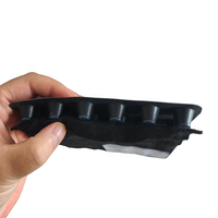 Géocomposite à âme pointue en HDPE, plaque de drainage à fossettes, système de drainage pour toiture