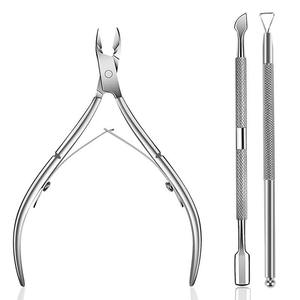 Pince à cuticules Jany personnalisée avec logo, lame inclinée en acier inoxydable, manche long en titane coloré, vente en gros - Product Image 1