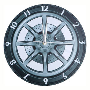 <span class=keywords><strong>Reloj</strong></span> de Pared de Estudio con Diseño de Neumático Estilo Europeo Personalizado, <span class=keywords><strong>Reloj</strong></span> Creativo de Acrílico con Forma de <span class=keywords><strong>Coche</strong></span>, Silencioso, Decorativo para Dormitorio y Sala de Estar - Product Image 1