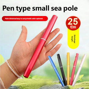 <strong>Pen</strong>-Style Fiberglass Soft <strong>Pocket</strong> <strong>Fishing</strong> <strong>Rod</strong> Ultra-Portable <strong>Mini</strong> <strong>Rod</strong> with Metal Handle for Rock and Ice Angling - Product Image 5