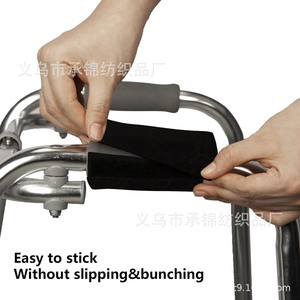 Coussinets antidérapants pour aides à la marche, poignées de canne, poignées de fauteuil roulant, couvre-poignées en mousse noire, protections pour personnes âgées et handicapées - Product Image 4
