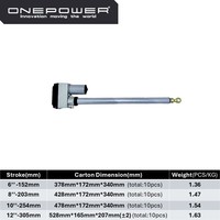 ONEPOWER 12V 24V 36V 2000N 1000N actionneur linéaire électrique pour antenne parabolique positionneur ouvre-fenêtre de porte