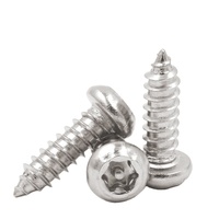 Vis autotaraudeuses antivol à tête cylindrique M2.9-M6.3 en acier inoxydable 304, norme GB/T 2670.1, pour rack informatique