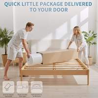 Matelas en mousse à mémoire de forme orthopédique compressé haute élasticité 160x200cm certifié pour la vente en gros, idéal pour la maison et les chambres d'hôtel