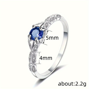 Anello rotondo da donna con design semplice a cerchio, accessorio per dito da indossare tutti i giorni - Product Image 4
