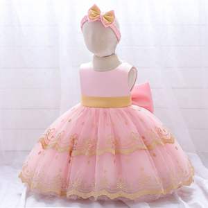 Elegante Vestido <span class=keywords><strong>de</strong></span> <span class=keywords><strong>Princesa</strong></span> para Niña <span class=keywords><strong>de</strong></span> 0 a 5 Años, Color Rosa, con Flores, para Fiesta <span class=keywords><strong>de</strong></span> Verano, Boda - Product Image 6