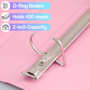 Factory High Quality Economy Durable D-<strong>Shape</strong> 3 Ring View Binder Custom Logo Document File Clip <strong>Folder</strong> for Office, School, Home - Product Image 3
