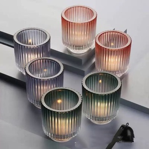Portavelas, Faroles y Frascos de Vidrio Hechos a Mano en <span class=keywords><strong>Colores</strong></span> Personalizados al por Mayor para Decoración de Fiestas de Navidad, Cumpleaños y Pascua - Product Image 4