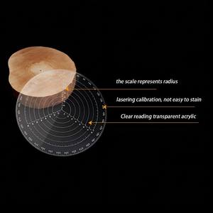 Buscador <span class=keywords><strong>de</strong></span> centro redondo Compas regla 300mm/11,8 pulgadas calibre circular <span class=keywords><strong>de</strong></span> acrílico transparente para torneros <span class=keywords><strong>de</strong></span> madera torno trabajo escala clara y precisa Ce - Product Image 2