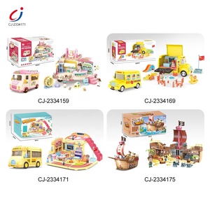 Chengji-Mini muebles <span class=keywords><strong>de</strong></span> plástico para niños, autobús escolar deslizante, deformación, Juguete musical, <span class=keywords><strong>casa</strong></span> <span class=keywords><strong>de</strong></span> <span class=keywords><strong>muñecas</strong></span> <span class=keywords><strong>con</strong></span> <span class=keywords><strong>muñecas</strong></span> - Product Image 6