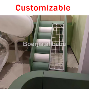 Equipo de Juegos Interior Seguro para Niños, con Postes Acolchados y Paredes de Red, para Áreas de Protección en Guarderías - Product Image 4