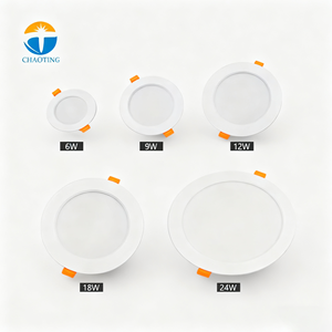 Lámpara de Panel <span class=keywords><strong>LED</strong></span> a Precio Económico, CCT Opcional de 3000K 4000K 6000K, 6W 9W 12W 18W 24W, Foco Empotrable Redondo, <span class=keywords><strong>Downlight</strong></span> <span class=keywords><strong>LED</strong></span> de Techo - Product Image 1