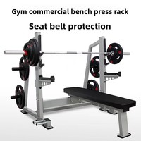 Équipement de fitness multifonctionnel unisexe moderne pour la maison : banc de musculation en métal, support pour barre, rack à haltères, blocs de poids, lit de musculation