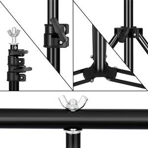 Soporte Metálico en Forma de T para Fondo de Pantalla Verde GSYXERGILES, Accesorio para Estudio de Fotografía y Video Cromakey, Compatible con Múltiples Sistemas - Product Image 6