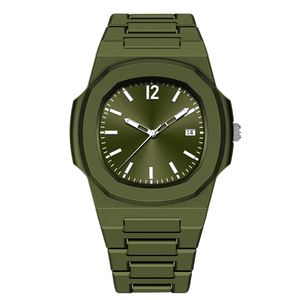 Reloj de Cerámica Automático para Hombre con Brazalete Integrado, Esfera con Textura Horizontal, Reloj Mecánico Deportivo de Lujo - Product Image 4