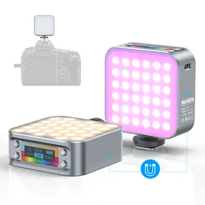 Đèn LED Lấp Đầy Cầm Tay 2500MAh Chất Lượng Cao Có Thể Sạc Lại Đèn Chụp Ảnh 9000K Bộ Đèn Camera Youtube Và Micro