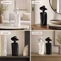 Sculpture de personnage abstrait en résine, art moderne, décoration de salon, accessoires de décoration pour la maison, statue de table