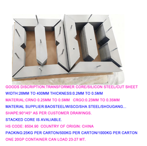 Nucleo per Trasformatore Monofase/Trifase in Acciaio al Silicio Non Orientato Laminato a Freddo 0,35mm, Certificato ISO9001 per Applicazioni Audio - Product Image 6