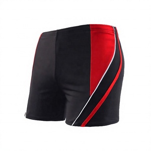 <b>Men's</b> Black <b>Red</b> Color Blocked Sporty <b>Shorts</b> With Side Stripe Quick Dry Elastic Waist Mid Rise <b>Short</b> <b>Shorts</b> - Product Image 1
