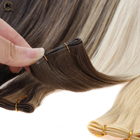 Extensions capillaires humaines vierges 100 % naturelles de haute qualité, cuticules intactes, super double drawn, micro-liens, épaisses et douces