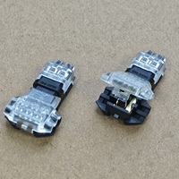 Connecteur rapide LED de type T 2 entrées 2 sorties, sans dénudage, pour câblage par perforation