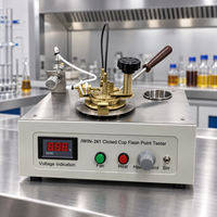 Testeur de point d'éclair à coupelle ouverte ASTM D92 certifié Cleveland, en acier inoxydable 304, avec refroidissement par air forcé, essentiel pour tester les liquides visqueux