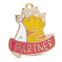 Pendentif Patte de Chat en Alliage Électroplaqué, Charme Mignon en Métal pour Bracelets et Colliers DIY