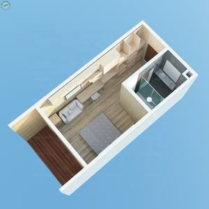 Hotel Modular <span class=keywords><strong>de</strong></span> Estructura <span class=keywords><strong>de</strong></span> Acero <span class=keywords><strong>de</strong></span> 3 Pisos, Hotel Prefabricado Moderno, Motel, Edificio BnB - Product Image 4