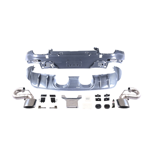 Diffuseur d'échappement de pare-chocs arrière KM TurboGT 2018-2023 <span class=keywords><strong>Cayenne</strong></span> <span class=keywords><strong>Coupé</strong></span> Upgrade Fit for TurboGT Rear Bumper Exhaust <span class=keywords><strong>Coupé</strong></span> TurboGT Rear - Product Image 5