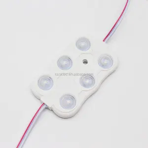 Bianco freddo 2835 HA CONDOTTO il modulo, 6 led chip 3W Lampeggiante RGB 12V PVC Retroilluminazione segni Piazza ha condotto il modulo RGB