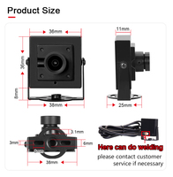 3200 F22 1080P USB Mini cámara de visión Industrial 3,6mm 90 grados CMOS_1/2,7 "Plug Play HD Mini Webcam 1080P UVC Módulos de cámara