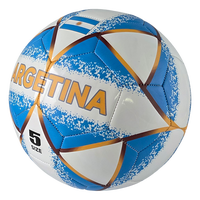 Bola Sepak Latihan Desain Argentina Cetak Digital Kustom Ramah Lingkungan Tahan Lama Nomor 5 Meersee