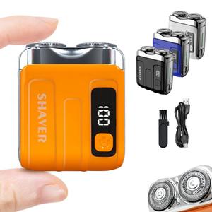 Tondeuse à barbe intelligente à aspiration magnétique 0728 avec écran LCD, pratique, format de poche, fonctionnement silencieux - Product Image 2