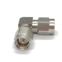 Adaptateur coaxial RF haute fréquence Sma-JWJG, connecteur coaxial à ondes millimétriques, 50 ohms, angle droit, acier inoxydable