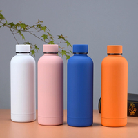 Bouteille d'eau sport isotherme personnalisée en acier inoxydable à double paroi de 350 ml, anti-fuite, performance thermique 12-24 heures