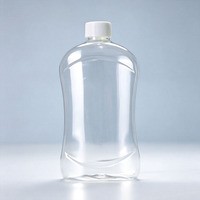 Bouteille d'emballage en plastique transparent PET OEM, bouteille de détergent à lessive, bouteilles de liquide vaisselle vides