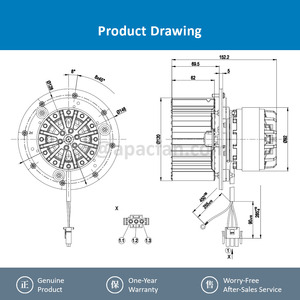 พัดลมระบายความร้อนแบบแรงเหวี่ยง ebmpapst R2E120-AO16-09 230VAC ขนาด 120 มม. สำหรับเครื่องฉีดพลาสติกแบบกลไก สายพานความเร็วสูง แบบรีโฟลว์บัดกรี - Product Image 4