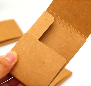 Kotak Kemasan Kado Kertas Kraft Coklat 400g Ukuran Kecil 7*10 cm Lipat dengan Penutup Tab, Murah untuk Usaha Kecil