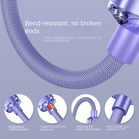 Kabel Data 120W Jingyao Weaving Material Tipe-C 1m 1.5m 2m 6A Pengisian Daya Super Cepat untuk Ponsel OPPO