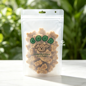 Sacs Doypack givrés personnalisés imprimés en usine en Indonésie, 250g, 500g, 1kg, avec fermeture éclair refermable pour friandises pour chiens et chats - Product Image 5