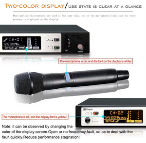 Système de micro sans fil professionnel GAW-G30 à 2 canaux, piles AA, réduction de bruit, fréquence UHF, véritable diversité, portée de 200 m, XLR - Product Image 4