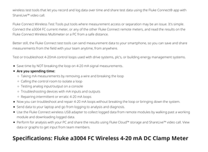 Instrumento de Medición y Análisis Inalámbrico A3004FC de 100 mA - Product Image 5