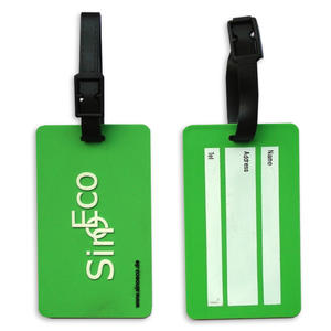 Étiquette de bagage de voyage en caoutchouc souple en PVC personnalisable avec logo 2D 3D Cadeaux d'affaires et promotionnels personnalisés - Product Image 1