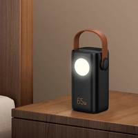 Banque d'alimentation pour ordinateur portable de grande capacité 40000mAh avec chargeur portable PD 65W à charge rapide pour le camping en plein air et les voyages