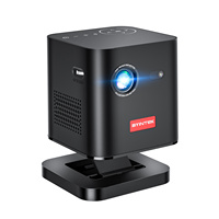 Mini-projecteur de poche LED DLP portable intelligent pour cinéma maison 3D 4K, Android 9.0, WIFI, vidéo extérieure, intégré, pour P19