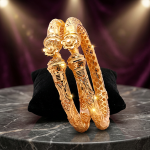 ขายส่งกำไลข้อมือทองเหลืองชุบทอง 14K 18K 24K ลายดอกไม้ ดีไซน์หรูหราสำหรับผู้หญิง - Product Image 2